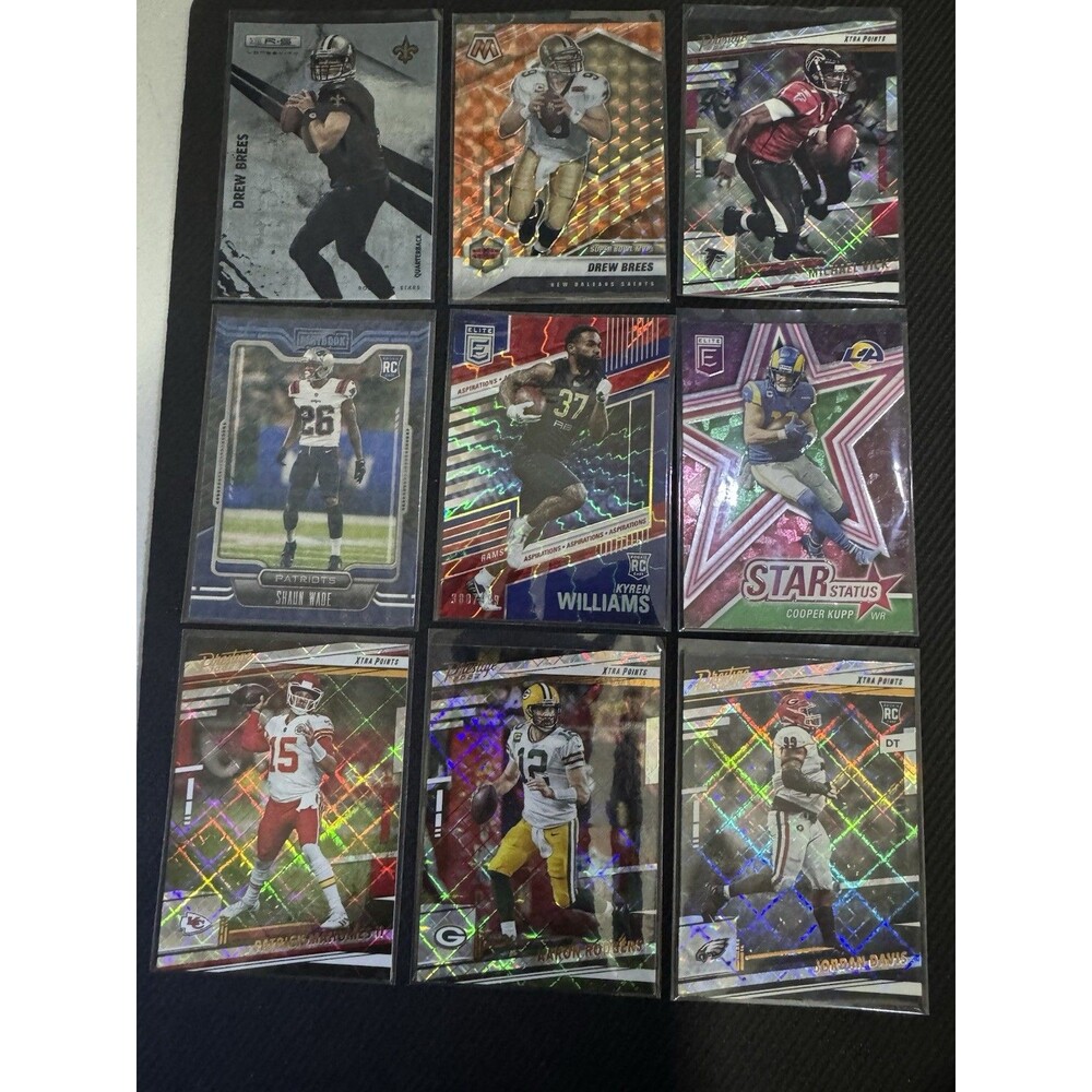 Football cards 162 Banger lot! Holos, auto,  numbered, patch, rookie etc….